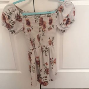 An off the shoulder romper from Rue 21